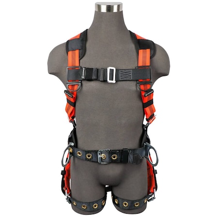 Safewaze Full Body Harness, Vest Style, L FS99160-E-L